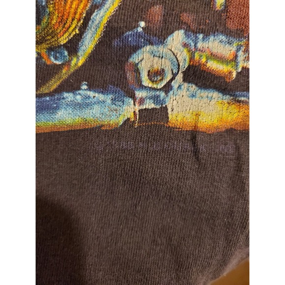 Vintage 80s 1988 Harley Davidson Rumble holoubek Motorcycle graphic T-shirt - Picture 3 of 9